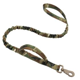 Outdoor Nylon Tactical Dog Collar (Option: Camouflage Tow Rope-XL)