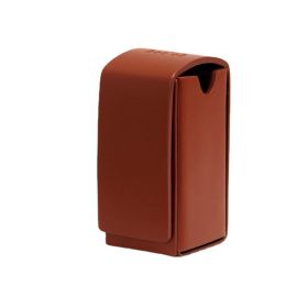 Portable Pet Garbage Bag Leather Dispenser For Going Out (Color: Brown)