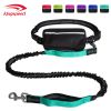 Hands Free Dog Leash with Zipper Pouch; Dual Padded Handles and Durable Bungee for Walking; Jogging and Running Your Dog