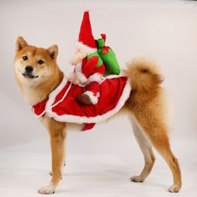 Pet Santa Claus Riding Clothing (Option: Santa Claus-XL)