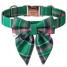 Pet Bow Dog Collar Metal Buckle (Option: Big Bow Style 2-M)