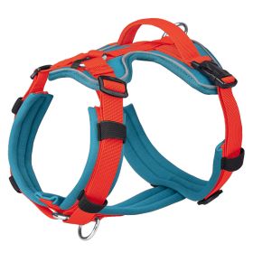 Breathable Reflective Explosion-proof Vest Dog Harness (Option: Blue Orange-L)